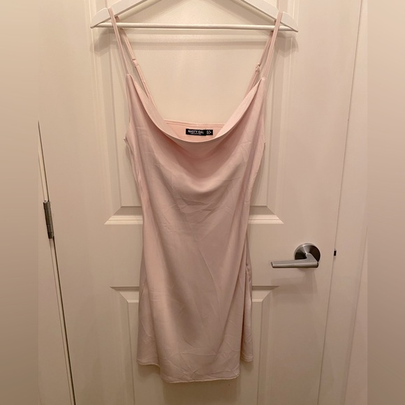 Nasty Gal Satin Cowl Slip Dress - Picture 3 of 5